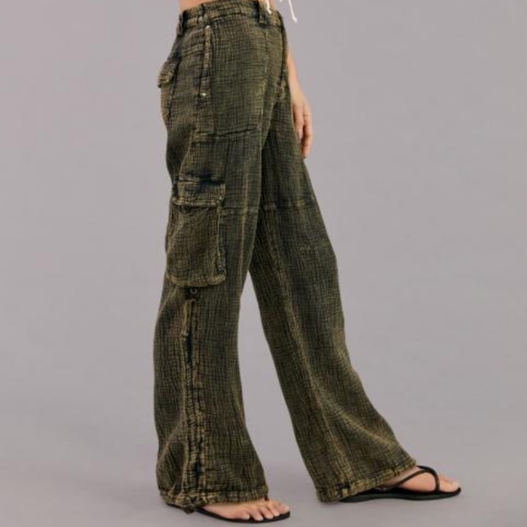 By Anthropologie Gardener Utility Pants in Black Size S - Picture 1 of 9